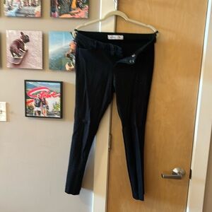 Old Navy Pixie Pant Black with velvet dots